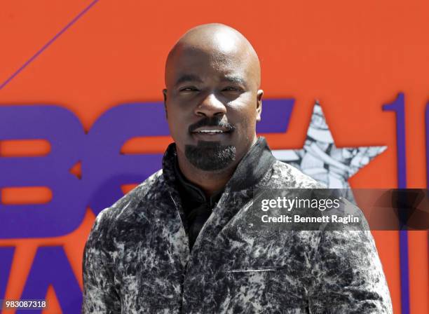 Mike Colter attends the 2018 BET Awards at Microsoft Theater on June 24, 2018 in Los Angeles, California.