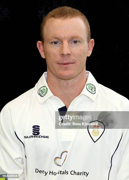 Chris Rogers of Derbyshire during the Derbyshire Cricket Club photo call at the County Ground on April 7, 2010 in Derby, England.