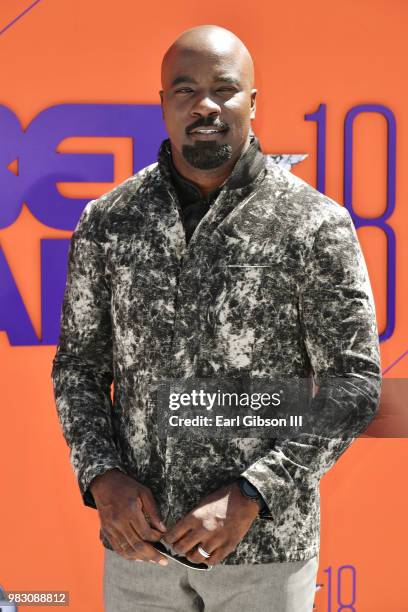 Mike Colter attends the 2018 BET Awards at Microsoft Theater on June 24, 2018 in Los Angeles, California.