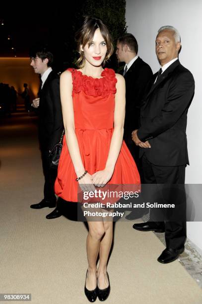 Alexa Chung attends the CFDA/Vogue Fashion Fund Awards at Skylight Studio on November 16, 2009 in New York City.