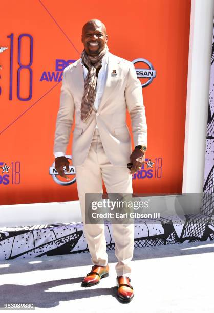 Terry Crews attends the 2018 BET Awards at Microsoft Theater on June 24, 2018 in Los Angeles, California.