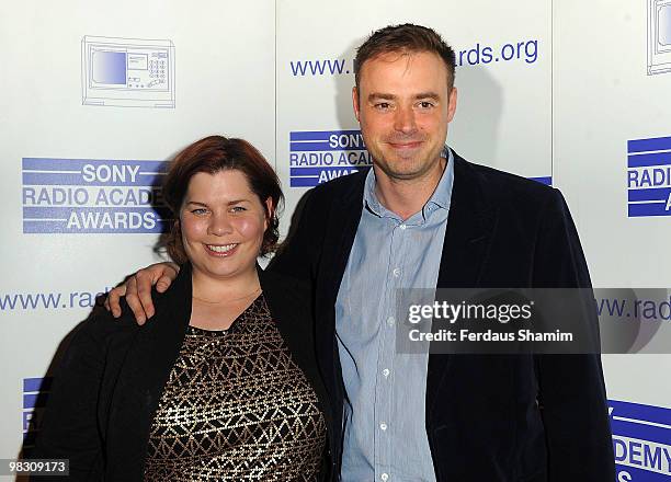 Katy Brand and Jamie Theakston attend Sony Radio Academy Awards - Nominations Launch on April 7, 2010 in London, England.