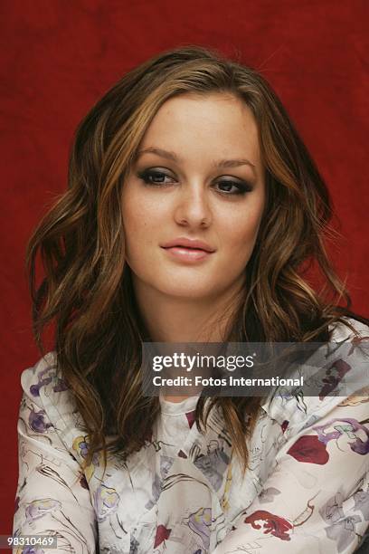 Leighton Meester at the Waldorf Astoria Hotel in New York City, New York on October 4, 2008. Reproduction by American tabloids is absolutely...