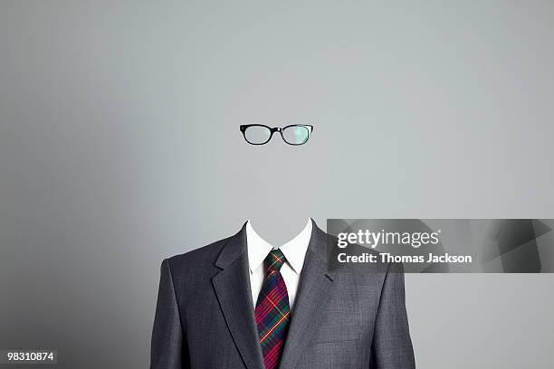 business man with no face, looking at camera - tie bildbanksfoton och bilder