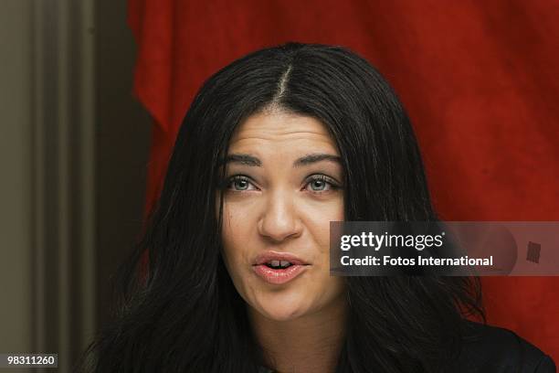 Jessica Szohr at the Waldorf Astoria Hotel in New York City, New York on October 4, 2008. Reproduction by American tabloids is absolutely forbidden.