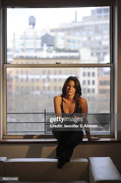 Actress Amy Landecker poses for a portrait session on January 26 New York, NY.