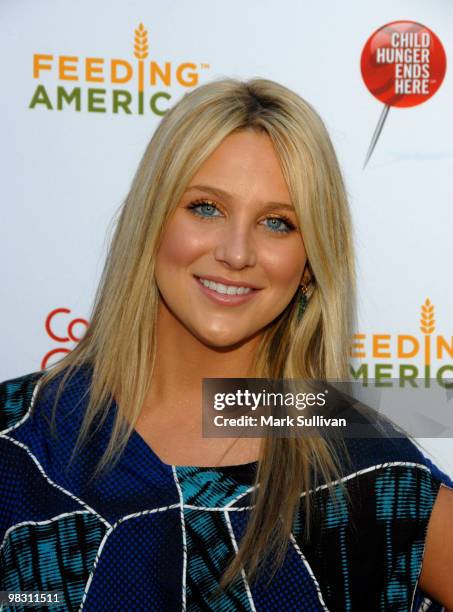 Television personality Stephanie Pratt attends the Child Hunger Awareness rally on the Wisteria Lane "Desperate Housewives" set at Universal Studios...