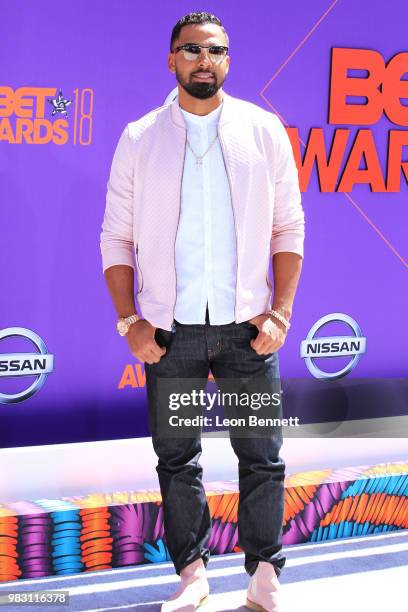 Christian Keyes attends the 2018 BET Awards at Microsoft Theater on June 24, 2018 in Los Angeles, California.