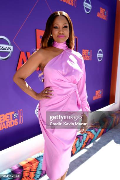 Garcelle Beauvais attends the 2018 BET Awards at Microsoft Theater on June 24, 2018 in Los Angeles, California.