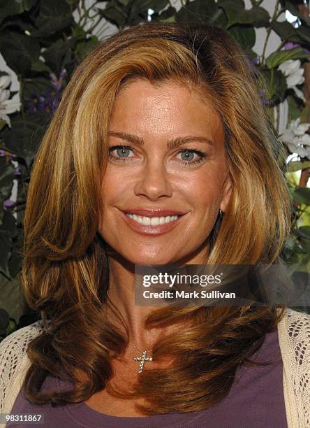 Kathy Ireland attends the Child Hunger Awareness rally on the Wisteria Lane "Desperate Housewives" set at Universal Studios Hollywood on April 7,...