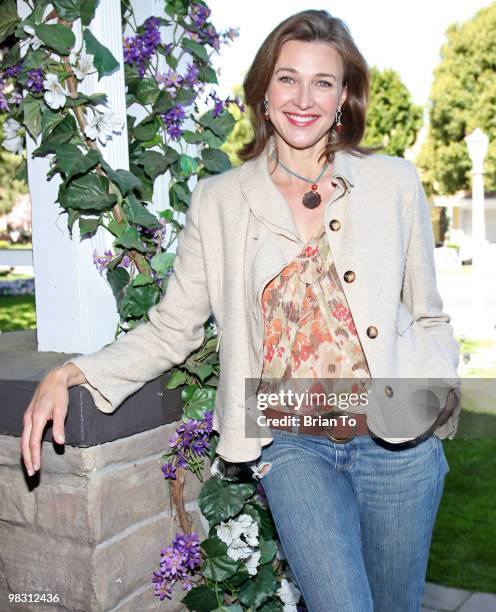 Brenda Strong attends "Child Hunger Ends Here" neighborhood celebrity rally on Wisteria Lane at NBC Universal lot on April 7, 2010 in Universal City,...
