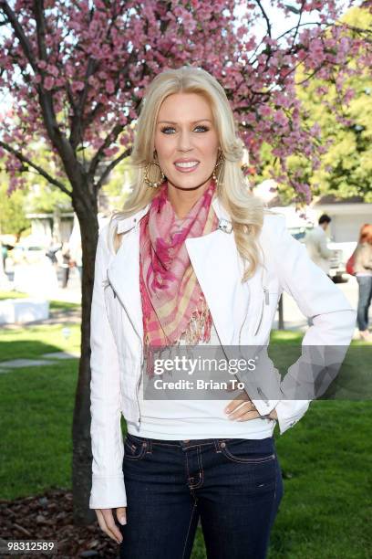 Gretchen Rossi attends "Child Hunger Ends Here" neighborhood celebrity rally on Wisteria Lane at NBC Universal lot on April 7, 2010 in Universal...