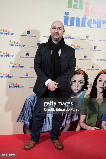 Javier Camara attends the premiere of 'La isla interior' at the Capitol Cinema on April 7, 2010 in Madrid, Spain.