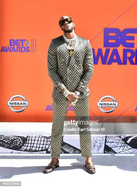 Chainz attends the 2018 BET Awards at Microsoft Theater on June 24, 2018 in Los Angeles, California.