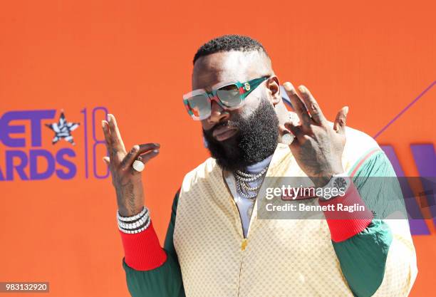 Rick Ross attends the 2018 BET Awards at Microsoft Theater on June 24, 2018 in Los Angeles, California.