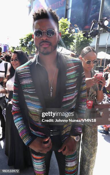 Trevor Jackson attends the 2018 BET Awards at Microsoft Theater on June 24, 2018 in Los Angeles, California.