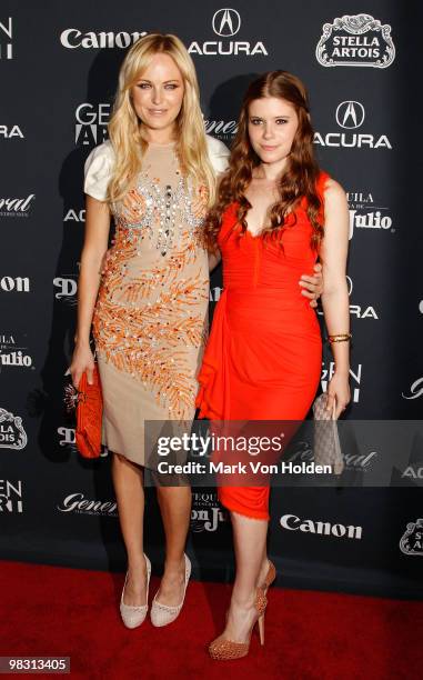 Actress Malin Ackerman and Kate Mara attends the 15th annual Gen Art Film Festival screening of "Happythankyoumoreplease" at Ziegfeld Theatre on...