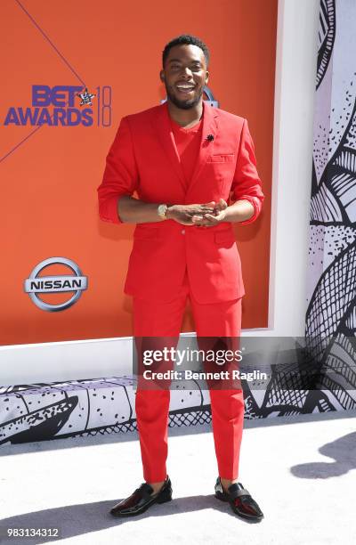 Woody McClain attends the 2018 BET Awards at Microsoft Theater on June 24, 2018 in Los Angeles, California.