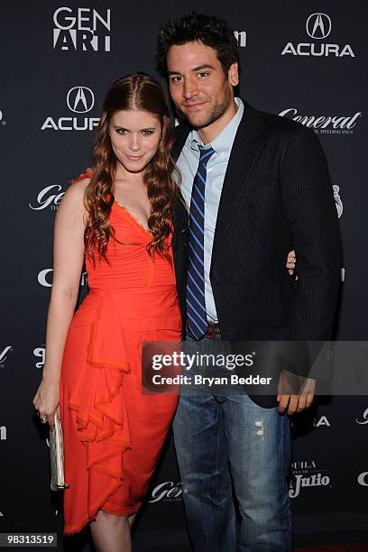 Actress Kate Mara and actor and director Josh Radnor attend the Gen Art Film Festival premiere of "Happythankyoumoreplease" at Ziegfeld Theatre on...