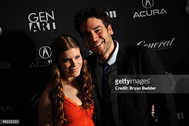 Actress Kate Mara and actor and director Josh Radnor attend the Gen Art Film Festival premiere of "Happythankyoumoreplease" at Ziegfeld Theatre on...