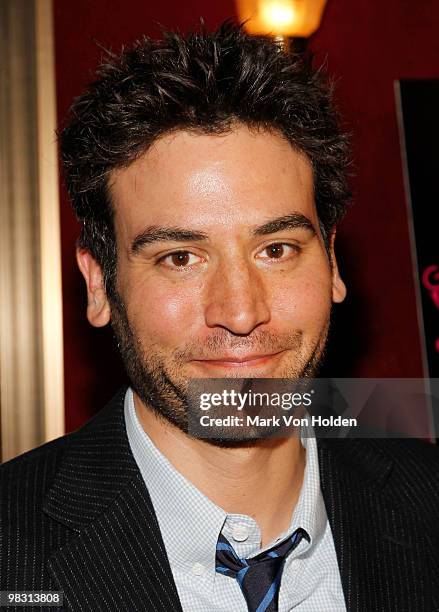 Director/actor Josh Radnor attends the 15th annual Gen Art Film Festival screening of "Happythankyoumoreplease" at Ziegfeld Theatre on April 7, 2010...