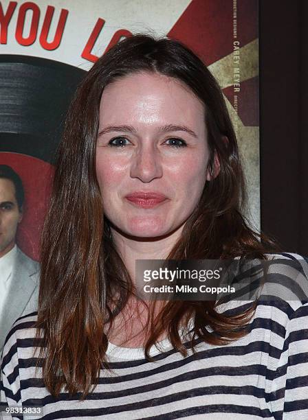 Actress Emily Mortimer attends the "Who Do You Love" New York premiere at the Tribeca Grand Screening Room on April 7, 2010 in New York City.