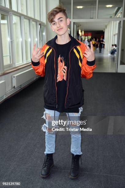 Johnny Orlando attends the YOU Summer Festival 2018 on June 24, 2018 in Berlin, Germany.