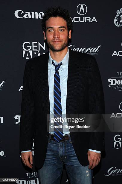 Director Josh Radnor attend the Gen Art Film Festival premiere of "Happythankyoumoreplease" at Ziegfeld Theatre on April 7, 2010 in New York City.