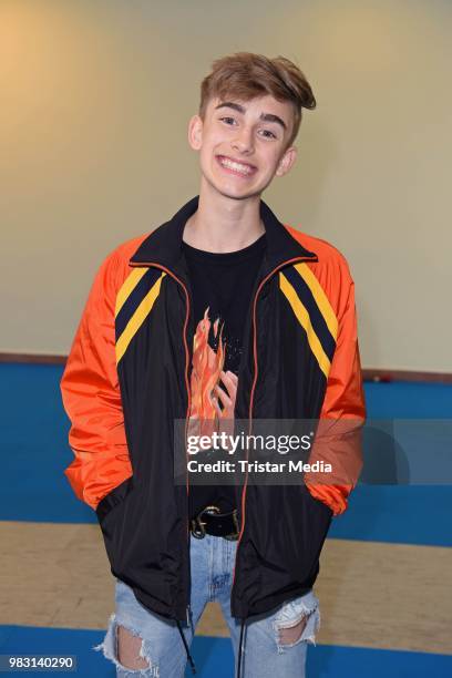 Johnny Orlando attends the YOU Summer Festival 2018 on June 24, 2018 in Berlin, Germany.