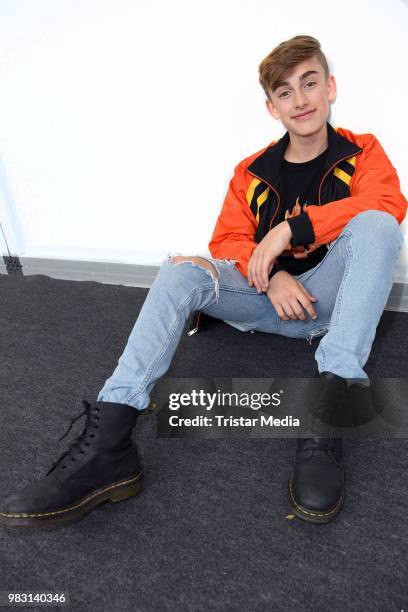 Johnny Orlando attends the YOU Summer Festival 2018 on June 24, 2018 in Berlin, Germany.