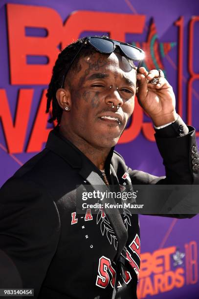 Lil Uzi Vert attends the 2018 BET Awards at Microsoft Theater on June 24, 2018 in Los Angeles, California.