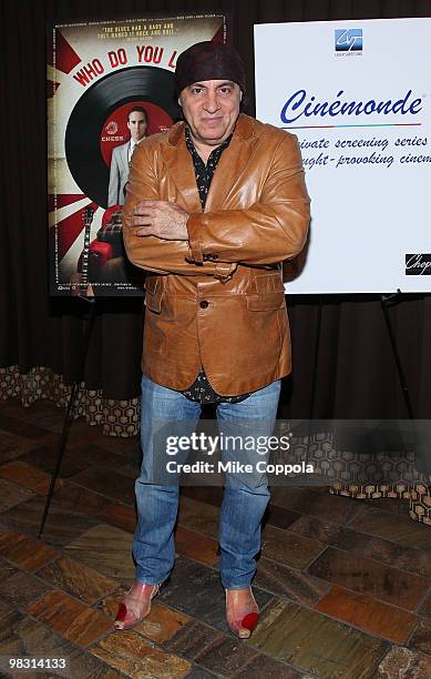 Musician/actor Steven Van Zandt attends the "Who Do You Love" New York premiere at the Tribeca Grand Screening Room on April 7, 2010 in New York City.