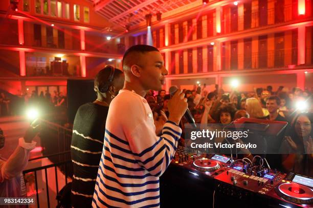 Olivier Rousteing attends the Balmain after party as part of Paris Fashion Week on June 24, 2018 in Paris, France.