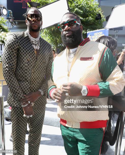 Chainz and Rick Ross attend the 2018 BET Awards at Microsoft Theater on June 24, 2018 in Los Angeles, California.