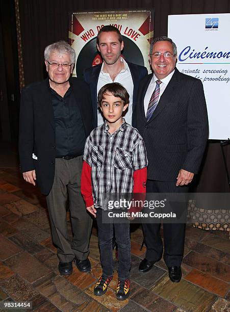 Director Jerry Zaks, actor Alessandro Nivola, producer Jonathan Mitchell and actor Tendal Mann attend the "Who Do You Love" New York premiere at the...