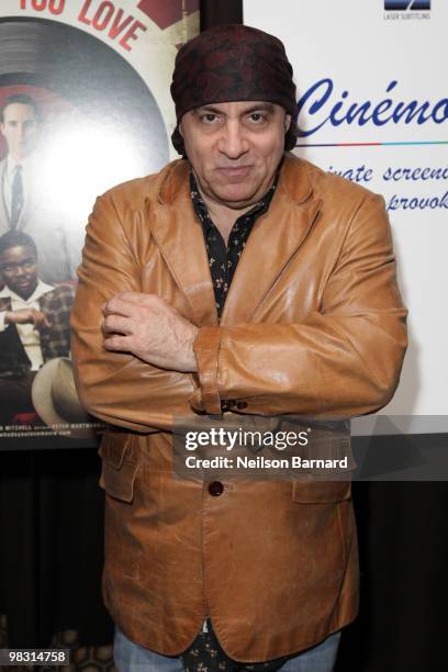 Musician Steven Van Zandt attends the premiere of "Who Do You Love" at the Tribeca Grand Screening Room on April 7, 2010 in New York City.