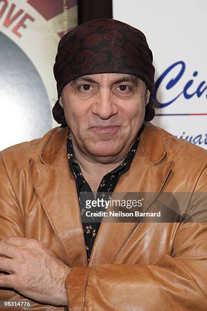Musician Steven Van Zandt attends the premiere of "Who Do You Love" at the Tribeca Grand Screening Room on April 7, 2010 in New York City.