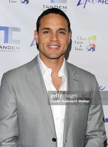 Actor Daniel Sunjata attends the screening of the Lifetime Original Movie "Patricia Cornwell's The Front" at Hearst Tower on April 7, 2010 in New...
