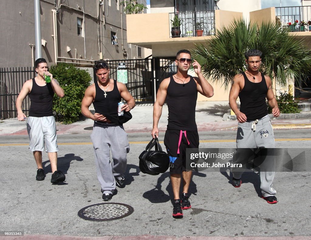 Celebrity Sighting in Miami - April 7, 2010