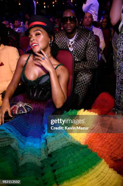 Janelle Monae attends the 2018 BET Awards at Microsoft Theater on June 24, 2018 in Los Angeles, California.