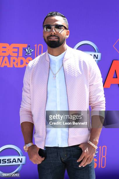 Christian Keyes attends the 2018 BET Awards at Microsoft Theater on June 24, 2018 in Los Angeles, California.