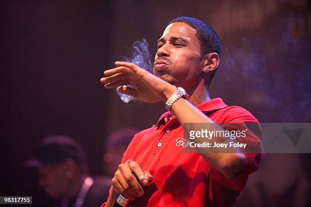 Layzie Bone of Bone Thugs-n-Harmony performs in front of a sold out crowd at Newport Music Hall on April 1, 2010 in Columbus, Ohio.
