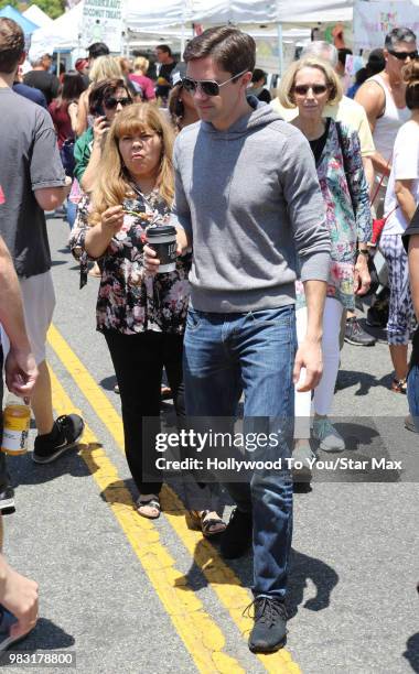 Topher Grace is seen on June 22, 2018 in Los Angeles, California.