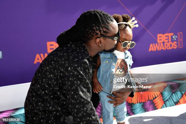 Wale attends the 2018 BET Awards at Microsoft Theater on June 24, 2018 in Los Angeles, California.