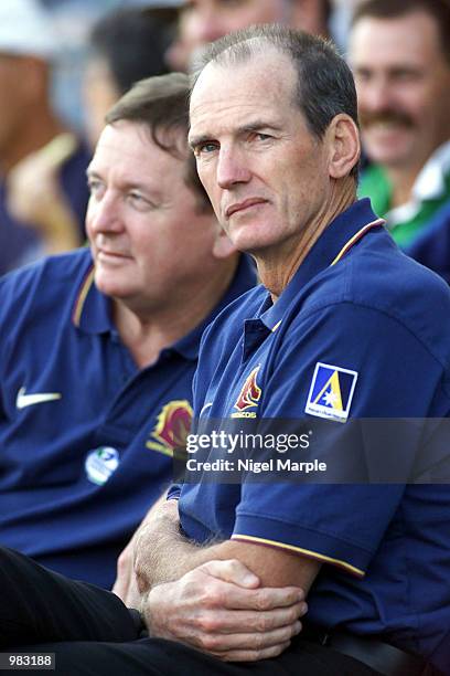 Brisbane Broncos coach Wayne Bennett at the round 6 NRL Rugby League match between the Auckland Warriors and the Brisbane Broncos at Ericsson...