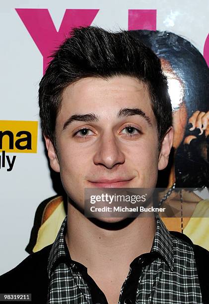 Actor David Henrie attends the 11th Anniversay Celebration of Nylon Magazine at Trousdale on April 7, 2010 in West Hollywood, California.