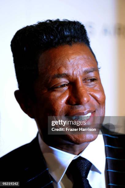 Musician Jermaine Jackson attends the Launch Party and fashion show for designer Chris Aire's "Hollywood Glamour Collection" at the Beverly Hills...