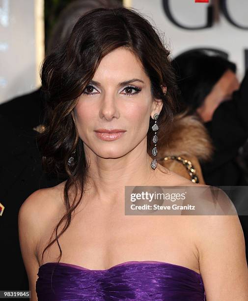 Actress Sandra Bullock attends the 67th Annual Golden Globes Awards at The Beverly Hilton Hotel on January 17, 2010 in Beverly Hills, California.