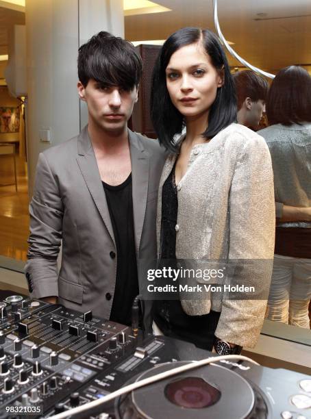The Misshapes, Geordon Nicol and Leah Lezark attend the book party for Derek Blasberg's Classy at Barneys New York on April 6, 2010 in New York City.