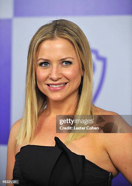 Actress Jessica Capshaw attends the InStyle and Warner Bros. 67th Annual Golden Globes post party held at the Oasis Courtyard at The Beverly Hilton...